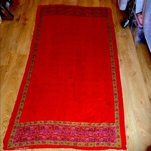 92” x 43” LSM Silk Chiffon Scarf Shawl